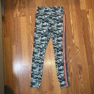 Spiritual gangster camo leggings. Sz Medium